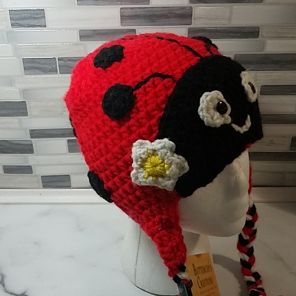 Handmade Ladybug Hat - Picture 2 of 3